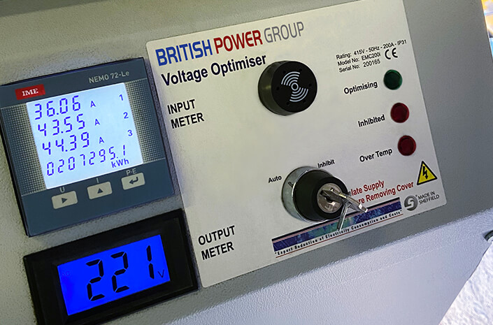 BPG Voltage Optimisation Unit in Use